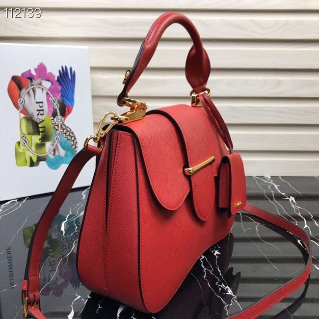 Prada Embleme Saffiano leather bag 1BN005 red