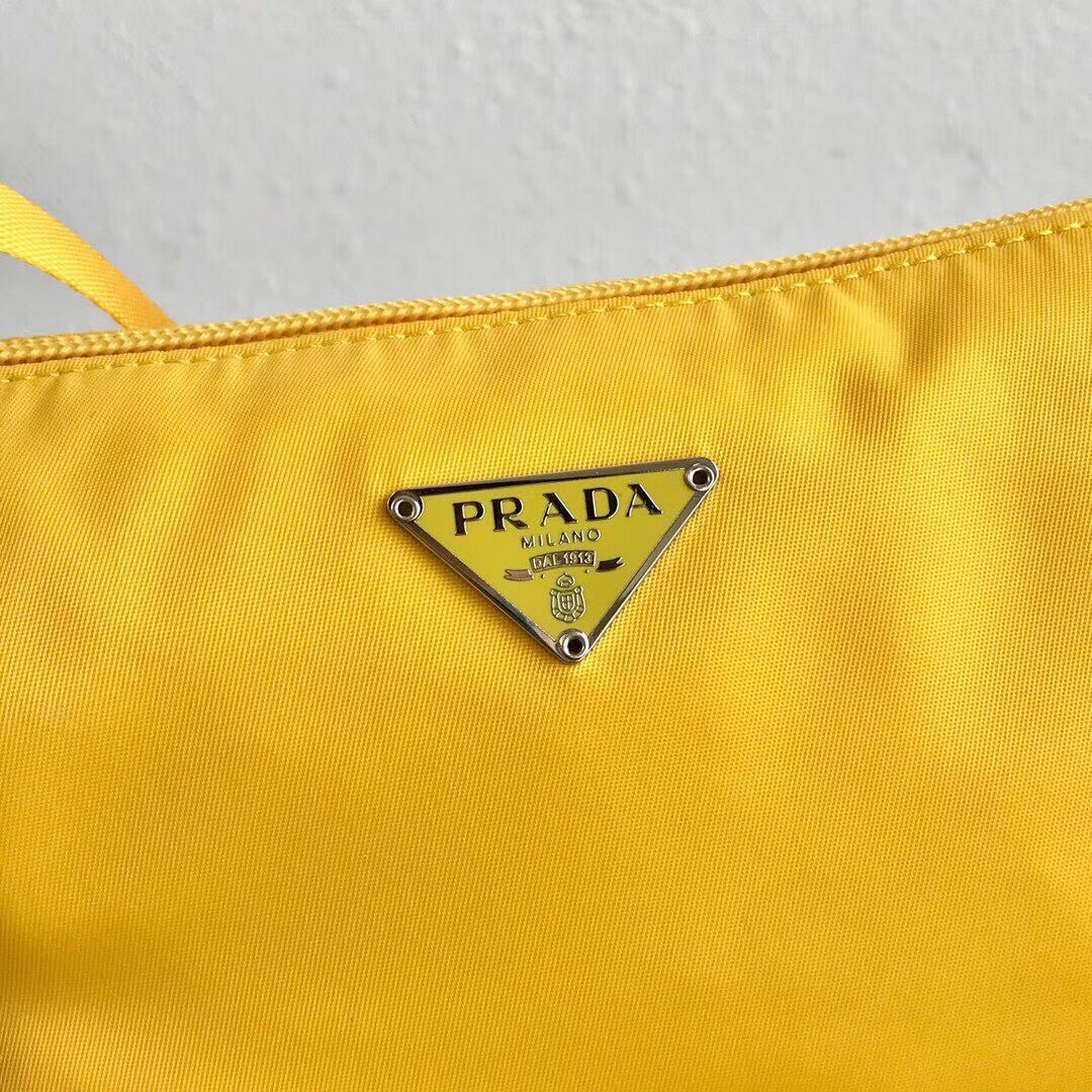 Prada Re-Edition nylon Tote bag 1N1419 yellow