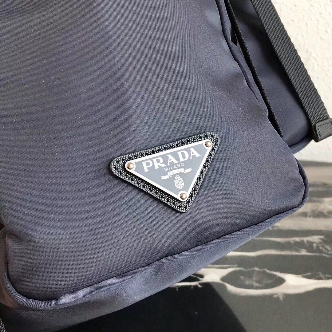 Prada Re-Nylon backpack 2VZ135 black&grey