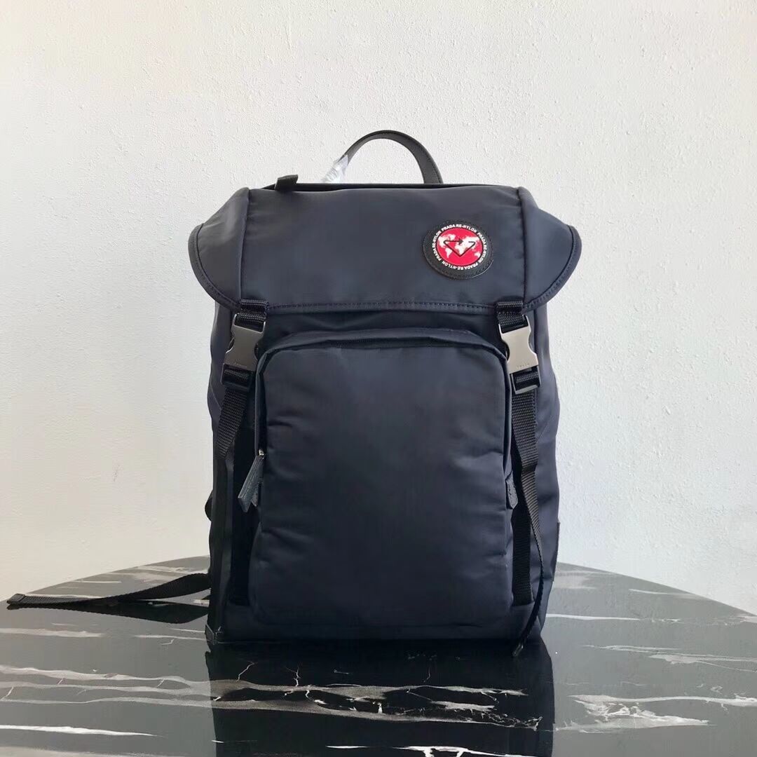 Prada Re-Nylon backpack 2VZ135 black&red