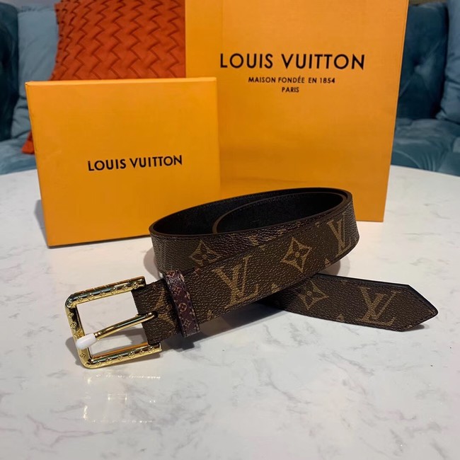 Louis Vuitton Leather Belt M0195 30MM