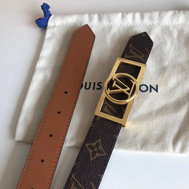 Louis Vuitton Leather Belt M0196W 30MM