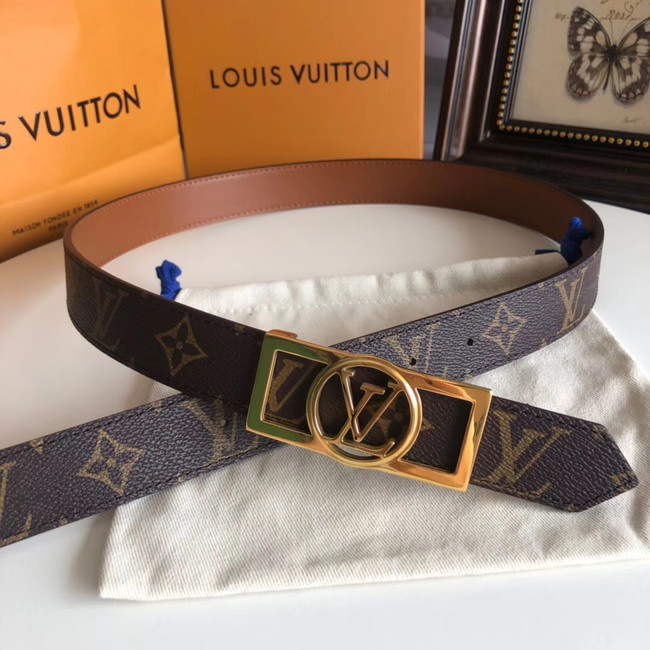 Louis Vuitton Leather Belt M0196W 30MM