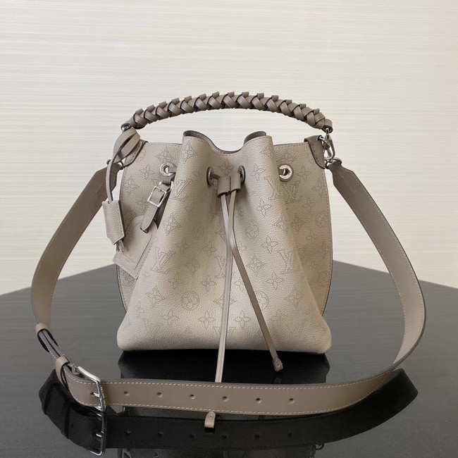 Louis Vuitton original Mahina Leather MURIA M55800 grey