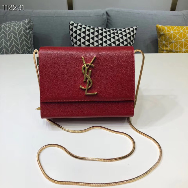 Yves Saint Laurent Kate mini Original leather Shoulder Bag Y593122 red