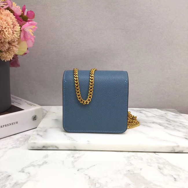 VALENTINO Origianl leather 067 Chain bag blue