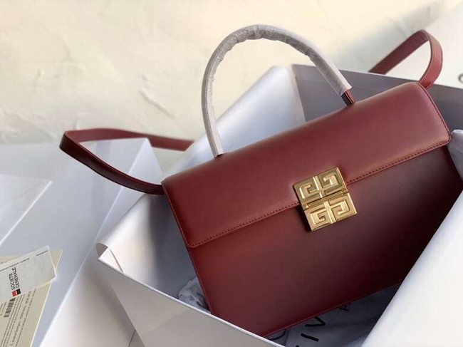 Givenchy Calfskin tote 2020 Burgundy