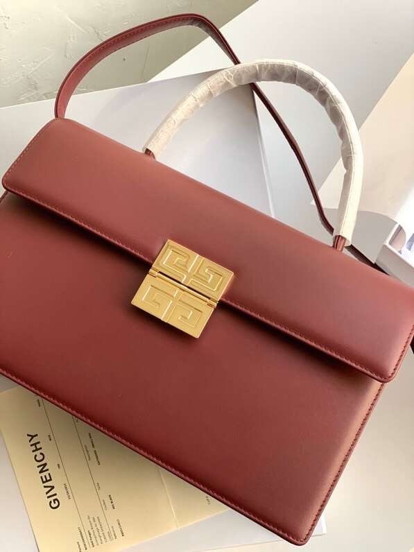 Givenchy Calfskin tote 2020 Burgundy