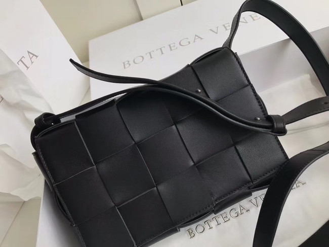 Bottega Veneta Sheepskin Weaving Original Leather 578004 black