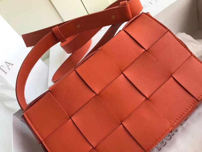 Bottega Veneta Sheepskin Weaving Original Leather 578004 orange