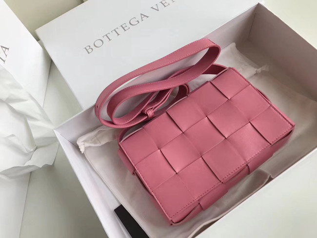 Bottega Veneta Sheepskin Weaving Original Leather 578004 rose