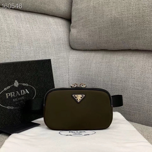 Prada Re-Edition nylon Pocket 82033 dark brown