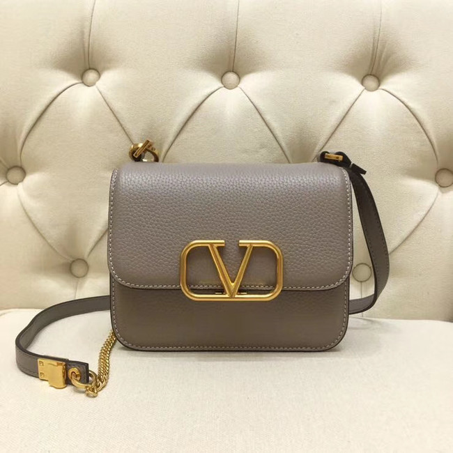 VALENTINO VLOCK Origianl leather shoulder bag 0905 grey