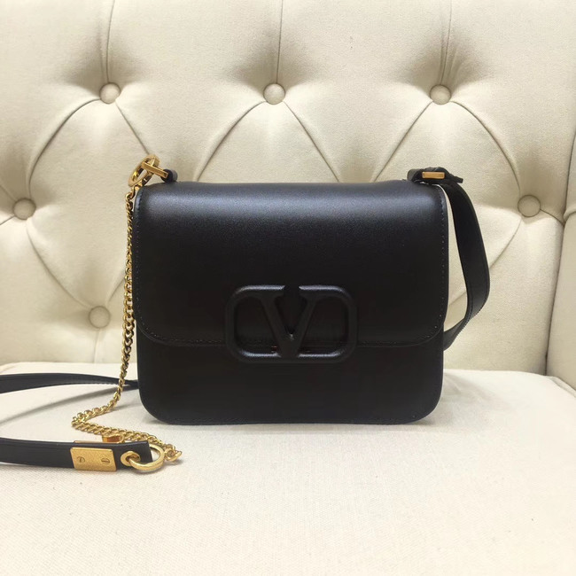 VALENTINO VLOCK Origianl leather shoulder bag 0906 black