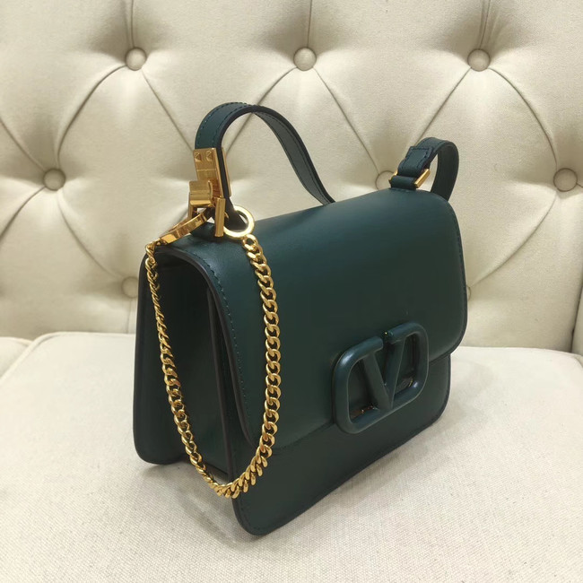 VALENTINO VLOCK Origianl leather shoulder bag 0906 green