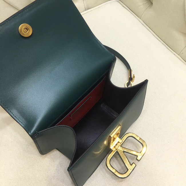 VALENTINO VLOCK Origianl leather shoulder bag 0906 green