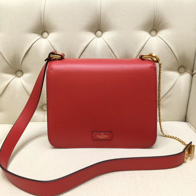 VALENTINO VLOCK Origianl leather shoulder bag 0908 red