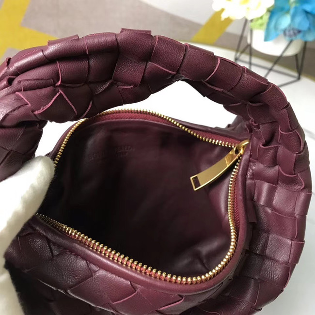 Bottega Veneta Original Weave Leather Bag BV4588 Burgundy