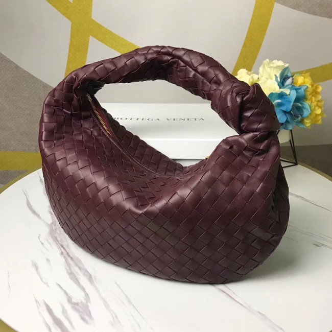 Bottega Veneta Original Weave Leather Bag BV4589 Burgundy