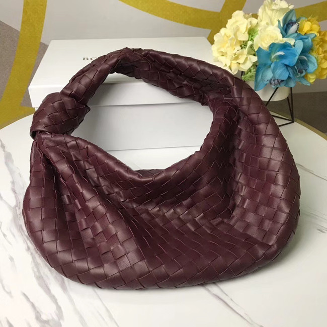 Bottega Veneta Original Weave Leather Bag BV4589 Burgundy