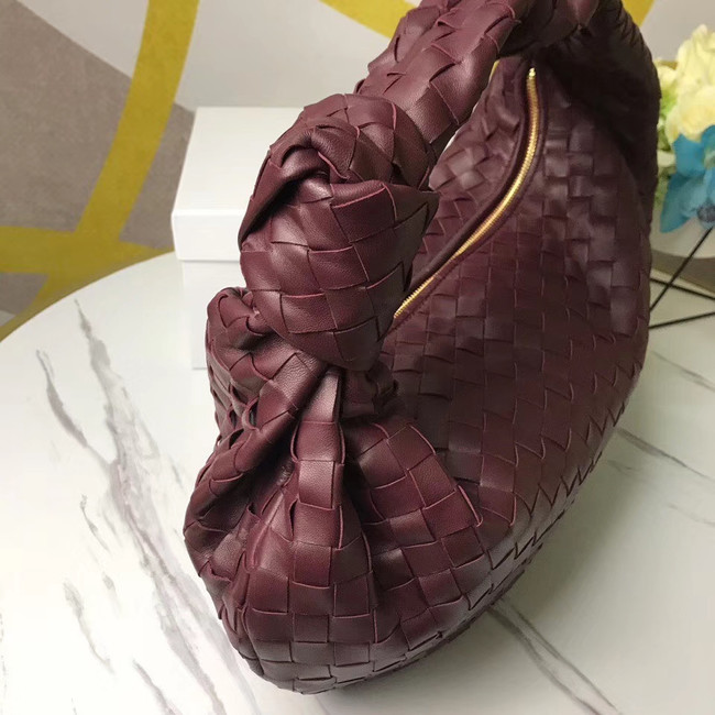 Bottega Veneta Original Weave Leather Bag BV4589 Burgundy