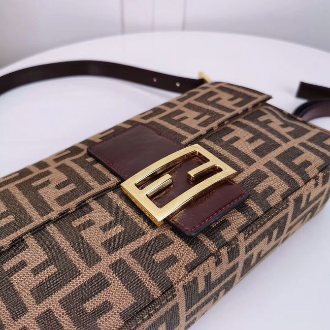 FENDI BAGUETTE fabric bag 8BR011 Coffee