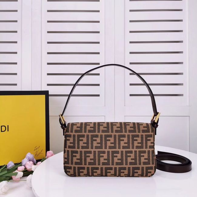 FENDI BAGUETTE fabric bag 8BR011 Coffee