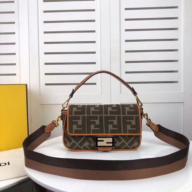 FENDI fabric bag F0386 Blackish green