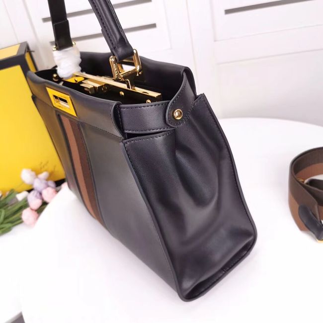 FENDI PEEKABOO ICONIC leather bag F0826 black