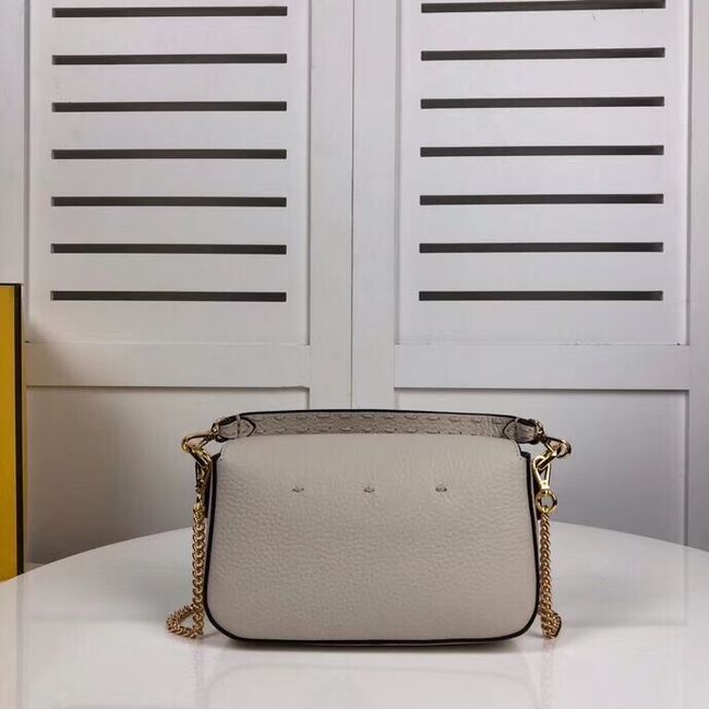 Fendi BAGUETTE leather bag F2467 beige