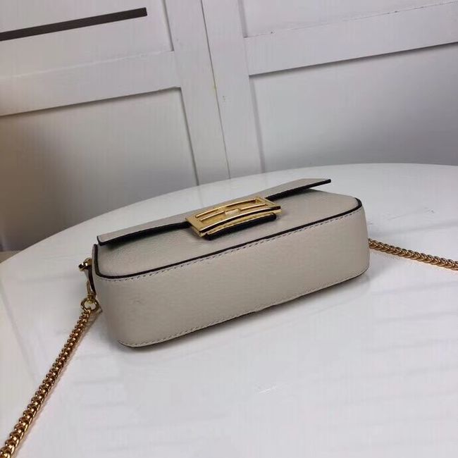 Fendi BAGUETTE leather bag F2467 beige