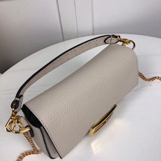 Fendi BAGUETTE leather bag F2467 beige