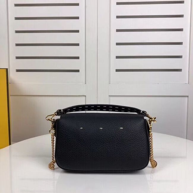 Fendi BAGUETTE leather bag F2467 black