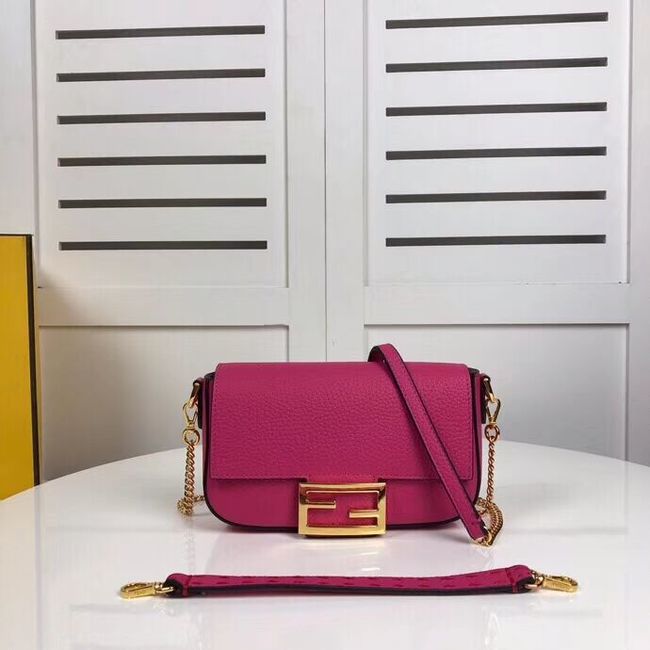 Fendi BAGUETTE leather bag F2467 rose