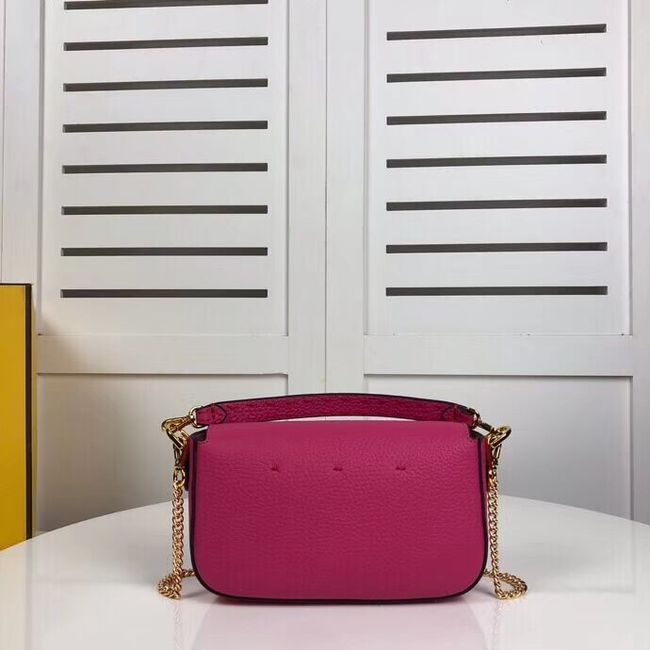 Fendi BAGUETTE leather bag F2467 rose