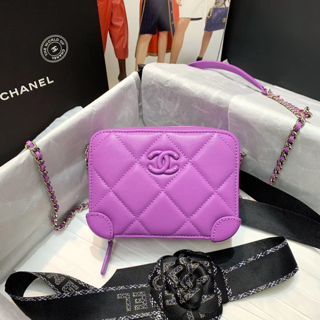 CHANEL 2020 New Style Original Leather Ball Grain Bag AP1132 Lavender