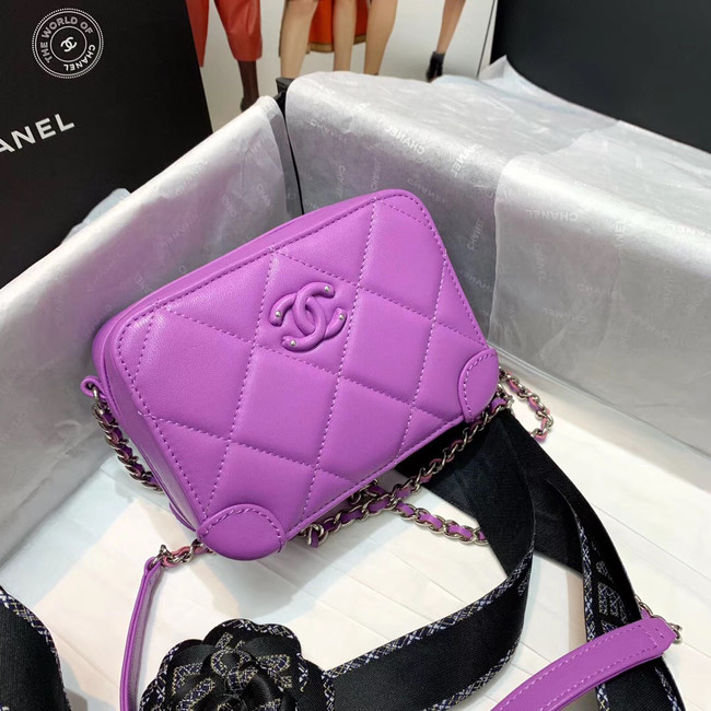 CHANEL 2020 New Style Original Leather Ball Grain Bag AP1132 Lavender