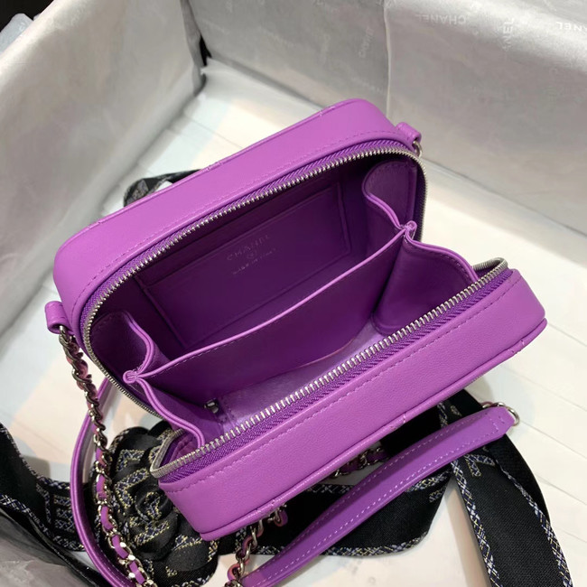 CHANEL 2020 New Style Original Leather Ball Grain Bag AP1132 Lavender