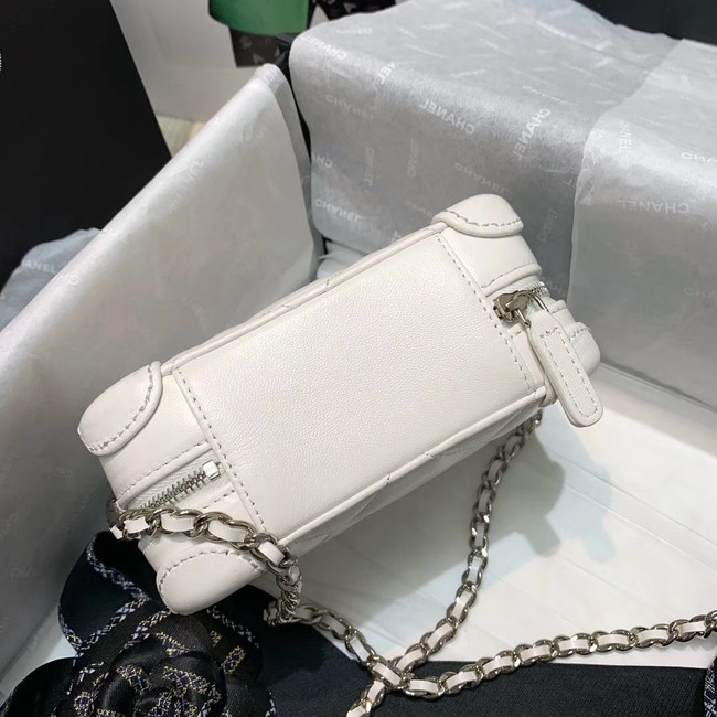 CHANEL 2020 New Style Original Leather Ball Grain Bag AP1132 White