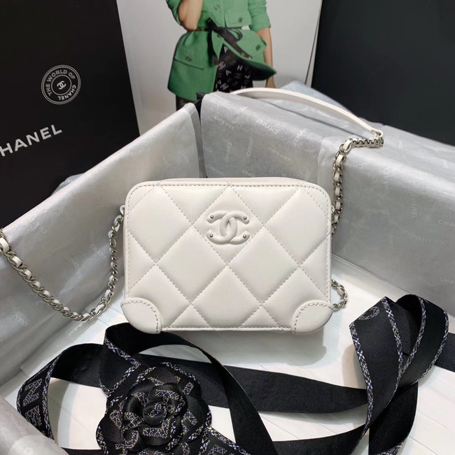 CHANEL 2020 New Style Original Leather Ball Grain Bag AP1132 White