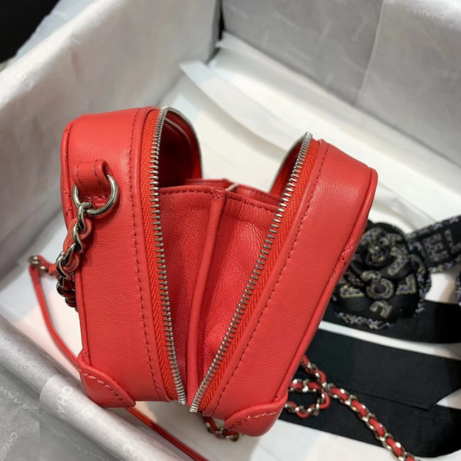 CHANEL 2020 New Style Original Leather Ball Grain Bag AP1132 red