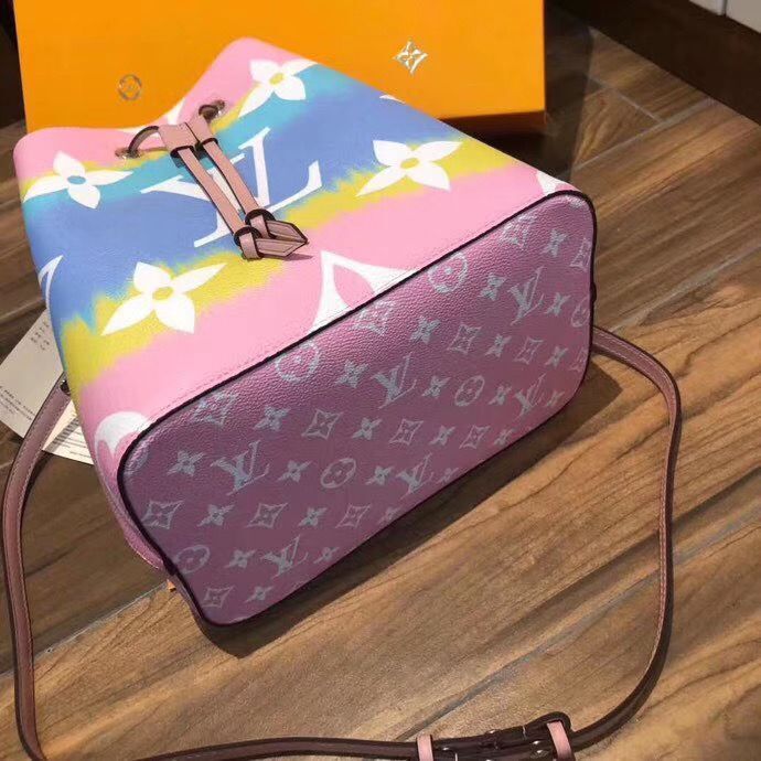 Louis Vuitton Monogram Canvas Neonoe Original Leather M45126 Pink&Blue