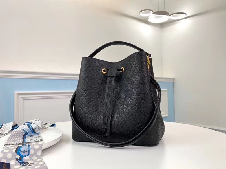 Louis Vuitton Monogram Empreinte Neonoe Original Leather M45256 Black