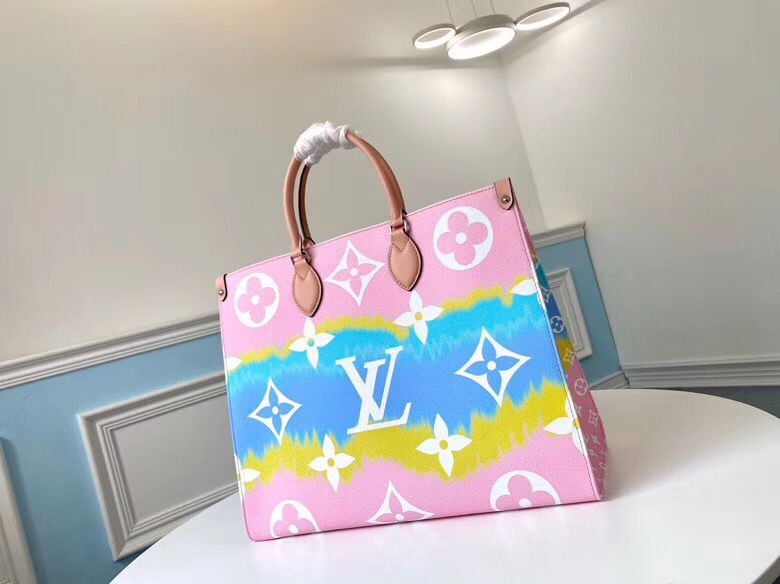 Louis Vuitton ONTHEGO Original Leather Escale Bag M45119 Pink&Blue