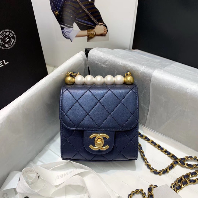 Chanel flap bag AP0997 Navy Blue