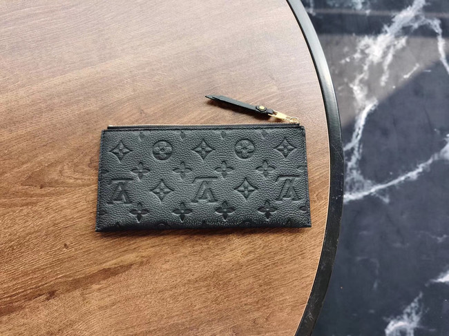 Louis Vuitton Original Monogram Empreinte Wallet M68712 black