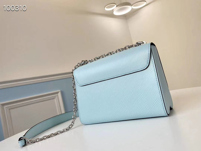 Louis vuitton original epi leather TWIST MM M66119 sky blue