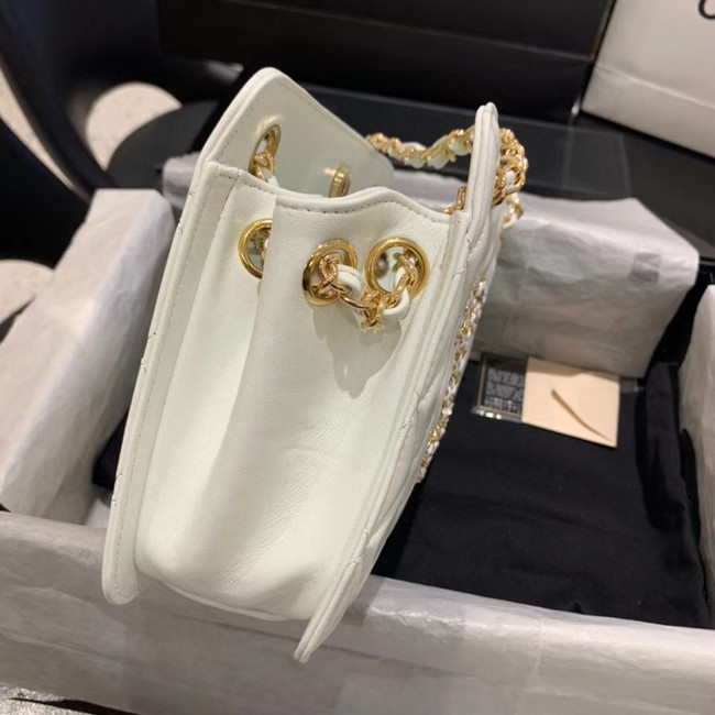 CHANEL 2020 New Style Original Leather AS1516 White