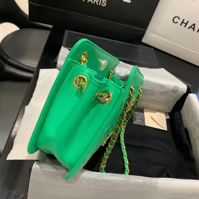 CHANEL 2020 New Style Original Leather AS1516 green