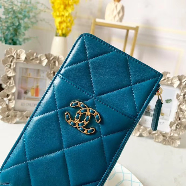 CHANEL 19 Mobile phone case Card Holder AP1182 blue